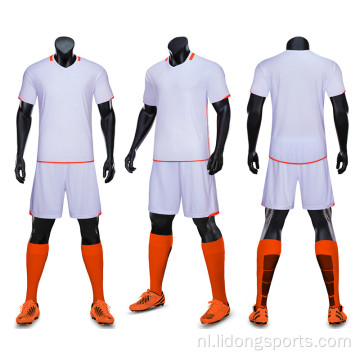 Hot Sale Ademend Soccer Uniform Set Football Uniform Custom Soccer Wear Football Personaliseer Naam Team